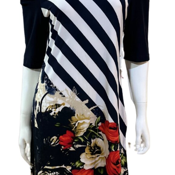 Floral Shoulderless Tunic with Side Slits - Picture 5 of 5